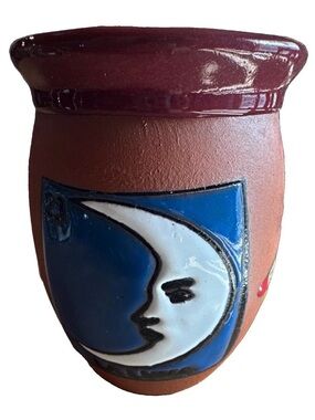 La Luna celestial studio pottery or La Luna moon-face art pottery